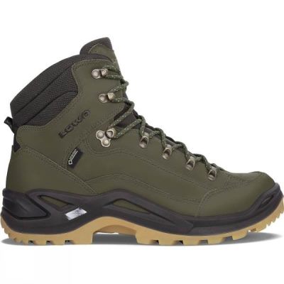 Botas Lowa Renegade GTX Mid Hombre - Verde Oliva - Chile XPV741530